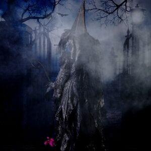 Midnight black witch little girls costume